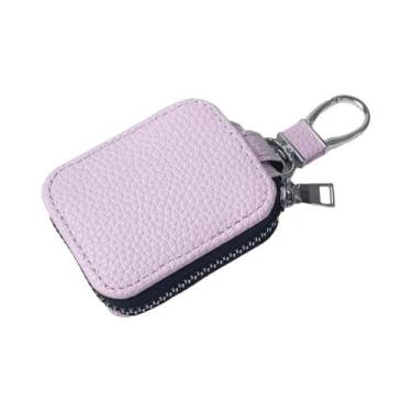 Imagem de Bolsa De Couro Com Zíper Para AirPods Pro3, AirPods 4, Pro, Pro2, 26x2