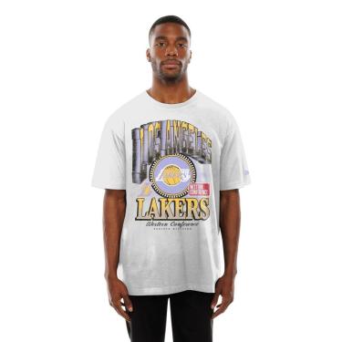 Imagem de CAMISETA NEW ERA OVERSIZE LOS ANGELES LAKERS NBA BRANCO-Masculino