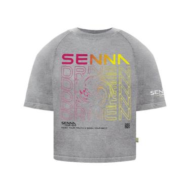 Imagem de Camiseta M/C Boxy Seek Your Beat Espiral Senna Feminino Driven Ayrton Senna-Feminino