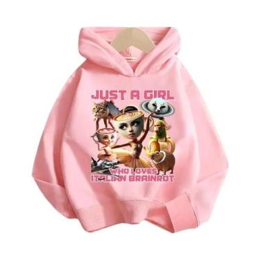 Imagem de Moletom Infantil Com Estampa De Desenho Animado, Manga Longa, Casual, 