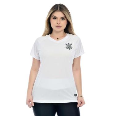 Imagem de Baby Look Corinthians Gola V Dry Feminina-Feminino