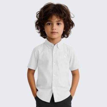 Imagem de Camisa Social Infantil Manga Curta Menino-Masculino