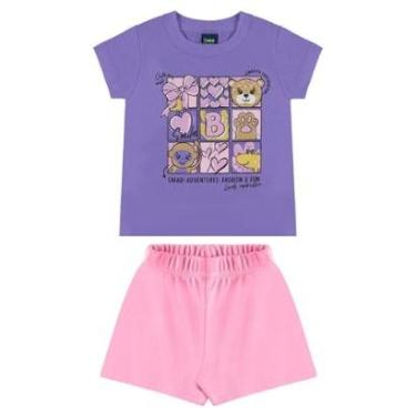 Imagem de Conjunto Blusa e Short Menina Bee Loop-Feminino