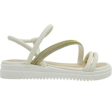 Imagem de Sandália Infantil Pink Cats Papete Strass FlatForm Feminina-Feminino