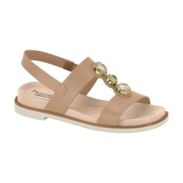 Imagem de Sandália Rasteira Feminina Modare – Pedras, Conforto, Leve e Uso Diário – Moderna e Estilosa (Nude, BR, Adulto, Numérico, 36)