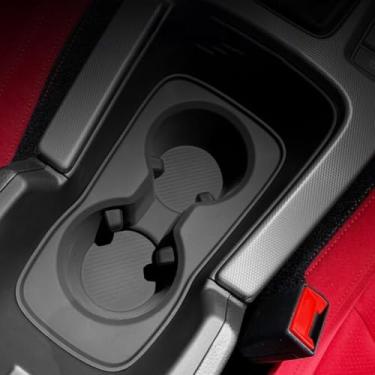 Imagem de Car Central Console Organizer Civic FL5 (2022-2025) - Silicone Storage Box with Cup Holder - Black Interior Accessory