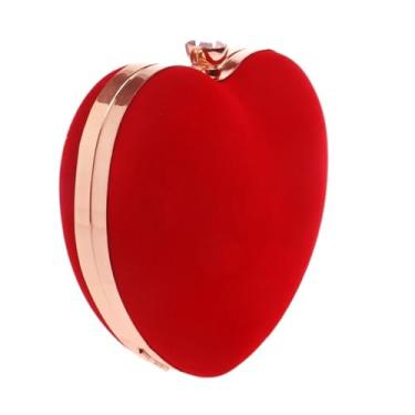 Imagem de Bolsa feminina clutch dourada para festas e casamentos, Vermelho, One Size