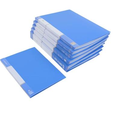 Imagem de Pasta de arquivo em plástico A4, contendo 30/40/60/80 folhas internas, para organizar documentos escolares e de escritório. Possui uma capa resistente e durável para uso prático. (80 FOLHAS,A4)