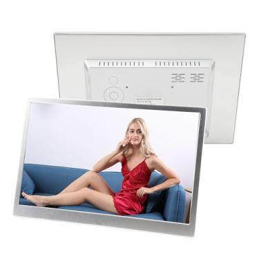 Imagem de ZJchao Porta-retratos Digital de 13 Polegadas, Tela LED Com Resolução de 1280 X 800, Rotação Automática Montável na Parede Com Suporte para Cartão SD USB, Controle Remoto para (plugue da ue)