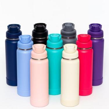 Imagem de Garrafa Térmica MS-961 800ml - Duplamente Isolada a Vácuo, Base Emborr