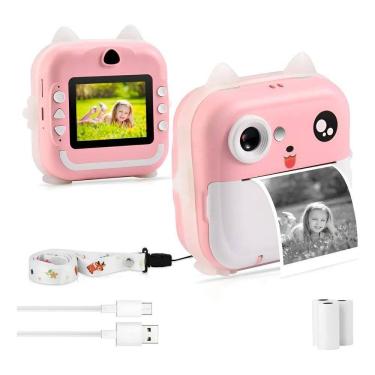 Imagem de Câmera Instantânea Infantil Filmadora Full Hd Divertida J Ro