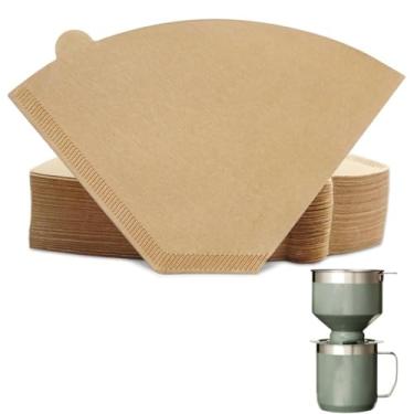 Imagem de Filtros de café 2 cones de papel para cafeteira Stanley, 100 peças de filtro n° 2 cru para conjunto Stanley Perfect Brew