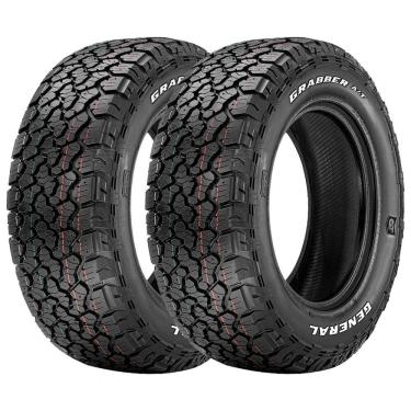 Imagem de Jogo 2 Pneus General Tire by Continental Aro 16 Grabber A/TX 265/70R16 112T - Letras Brancas
