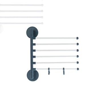 Imagem de THJKUPO Suporte de toalha de banheiro suporte de prateleira organizador de armário suporte organizador de porta