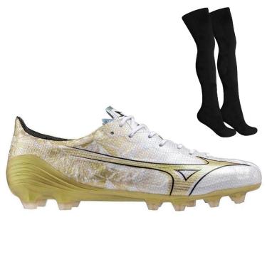 Imagem de Kit Chuteira Campo Mizuno Alpha Japan + Meião
