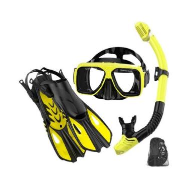 Imagem de Conjunto De Máscara De Mergulho Para Adultos Com Fins E Snorkel Ajustá