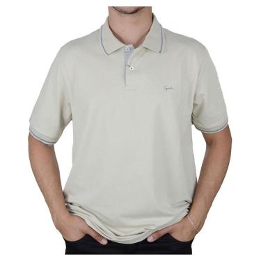 Imagem de Camisa Polo Masculina Ogochi Slim Marrom Claro - 4015-Masculino