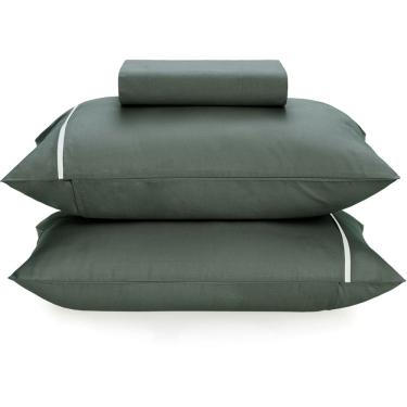 Imagem de Jogo de Cama Karsten Noah 160 Fios 3 Peças Queen Cinza