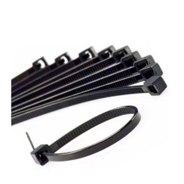 Imagem de 500 Abraçadeira Nylon Preta Enforca Gato 200X2,5Mm Starfer