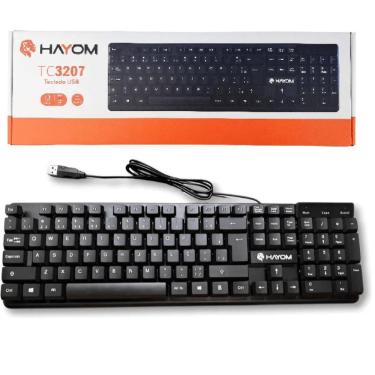 Imagem de Teclado Abnt2 Hayom Tc3207 Usb 107 Teclas Cor Preto