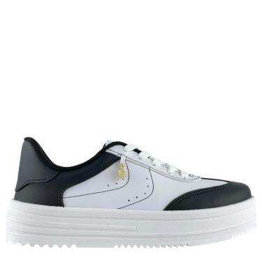 Imagem de Tênis Moleca Feminino Casual Branco e Preto Confortável-Feminino