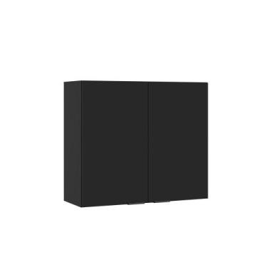 Imagem de Armário Aéreo de Cozinha Exclusive Itatiaia 2 Portas, GRAFITE / PRETO 