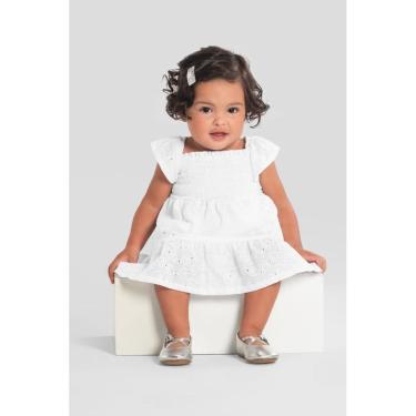 Imagem de Vestido bebê menina em laise de corações Mundi-Unissex
