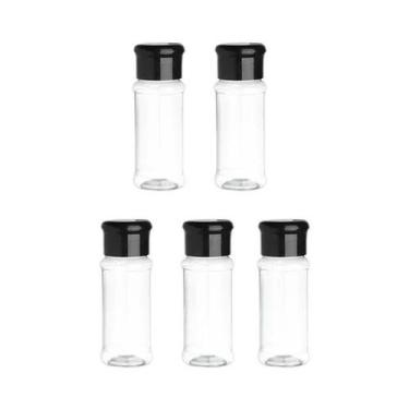 Imagem de Conjunto De Potes Organizadores De Temperos De Plástico Para Sal E Pim