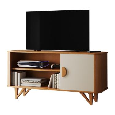 Imagem de Rack Venice 120cm para TV até 50" com Pés em Madeira Maciça