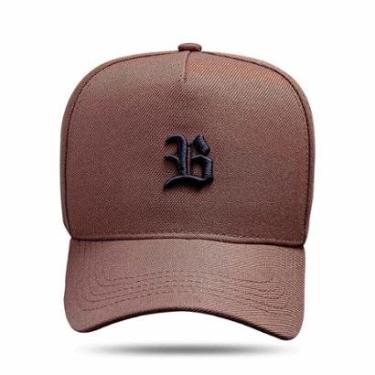 Imagem de Boné Blck Brasil Snapback Aba Curva Básico Logo B Pequeno-Masculino