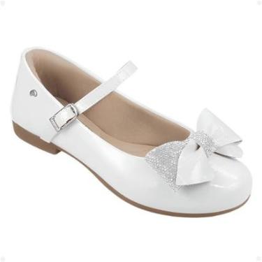 Imagem de Sapatilha Infantil Pampili Angel 10 Laço De Strass  Verniz-Feminino