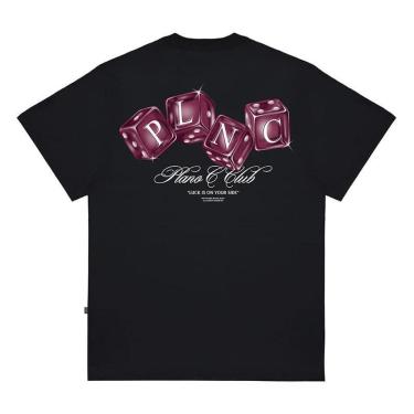 Imagem de Camiseta Plano C Dice Rollers Cotton 26/1 Preto-Masculino