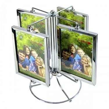 Imagem de Porta Retrato Giratório Carrossel Para 8 Fotos