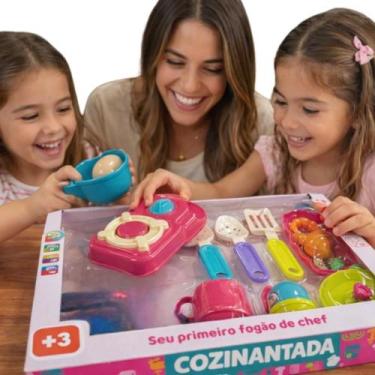 Imagem de Kit Cozinha Infantil Brinquedo Com Acessórios e Utensílios - DDG Toys