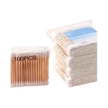Imagem de Cotonetes Para Bebês 500 Unidades 5 Pacotes Palitos De Limpeza De Ouvi