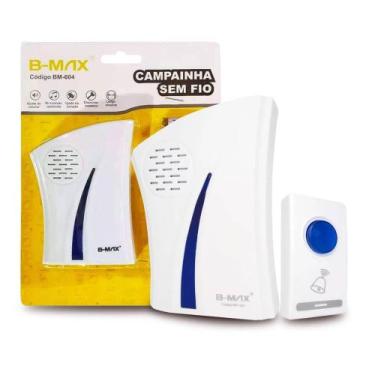Imagem de Campainha Residencial Pilha AA Longo alcance 36 Toques - B-max