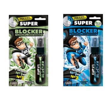 Imagem de Kit 2 Unidades Bloqueador de Odores Sanitários Super Blocker 60ml Spra