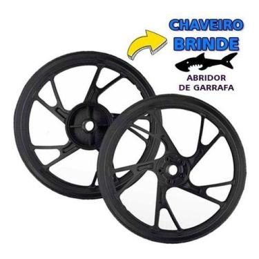 Imagem de Par Rodas Liga Leve Pe De Galinha Titan 150 (2009) Disco+b.c - Fabreck