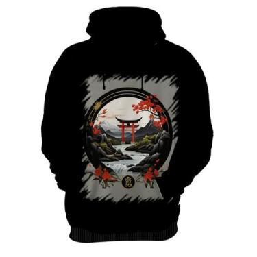 Imagem de Blusa de Frio Paisagem Oriental Portão Torii 28 - Kasubeck Store, G