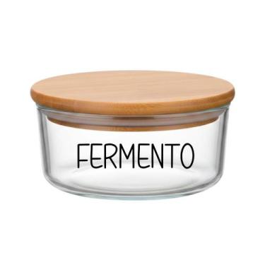 Imagem de Pote Hermético Redondo Vidro (630 ml) Fermento - Casa Vitá, Fermento