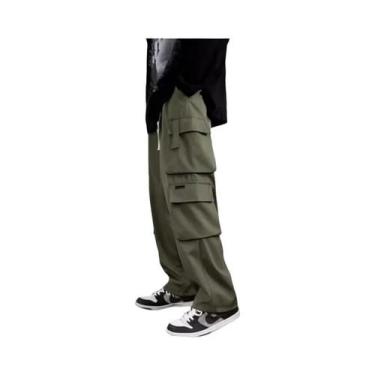 Imagem de Calças De Moletom Masculinas De Tamanho Grande, Estilo Baggy, Para Aca