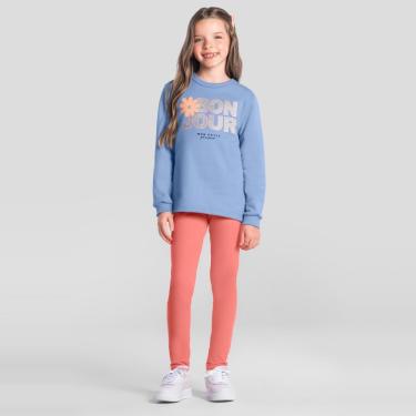 Imagem de Conjunto infantil menina de flor com glitter Brandili-Feminino