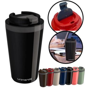 Imagem de Copo Térmico Minas C/ Tampa Quente E Frio 400ml Unitermi Cor -, Preto