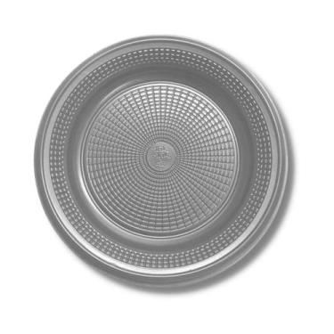 Imagem de Prato descartavel (15 cm.) prata c/ 1 - TRIK TRIK