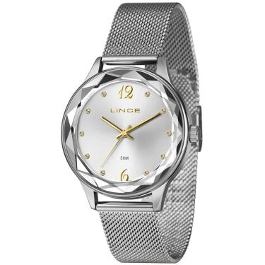 Imagem de Relógio LINCE Mesh feminino analógico prata LRM4826L40 S2SX