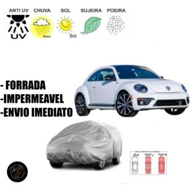 Imagem de Capa Automotiva para cobrir Carro FUSCA NOVO FORRADA M- Impermeável e 