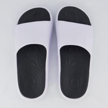 Imagem de Chinelo Olympikus Pleno Branco e Preto, 39-40
