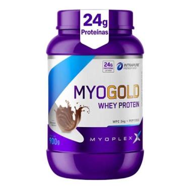 Imagem de Myo Gold Whey Protein Premium Pote 900g Myoplex, Chocolate