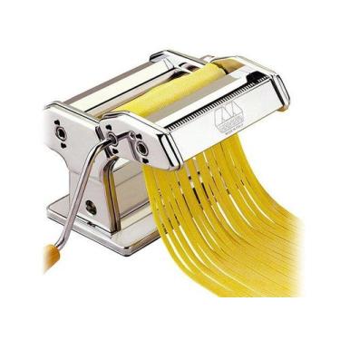Imagem de Maquina de Macarrão Atlas 180 Manual Massa Caseira Aço Inox - Marcato