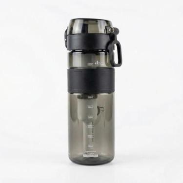 Imagem de Garrafa 600ml Preta com Filtro de Carvão Ativado até 1200L - Cola